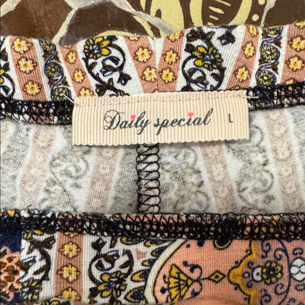 Bohemian Multicolor Patterned Pants - image 3